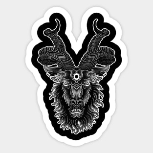 Dark goat Sticker